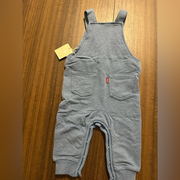 Baby Levi's Soft Blue Overalls - Picture 2 of 3